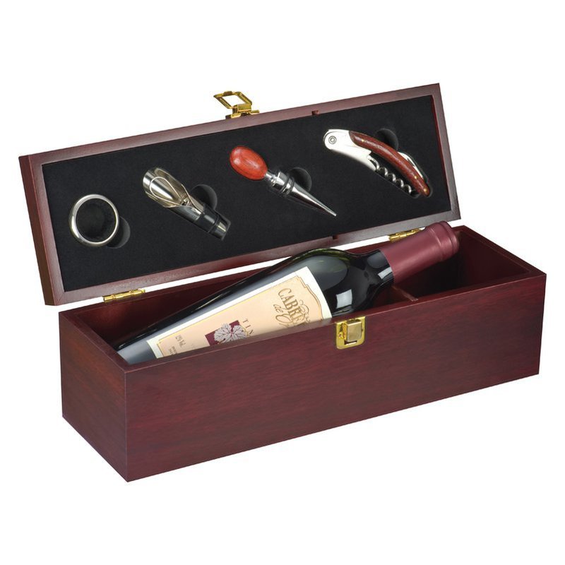 Cutie de vin cu accesorii